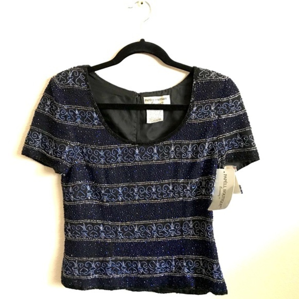VINTAGE PAPÉLL BOUTIQUE BEADED TOP⭐️